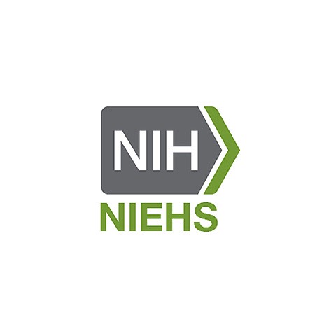NIH NIEHS logo featuring green and grey colors with an arrow design